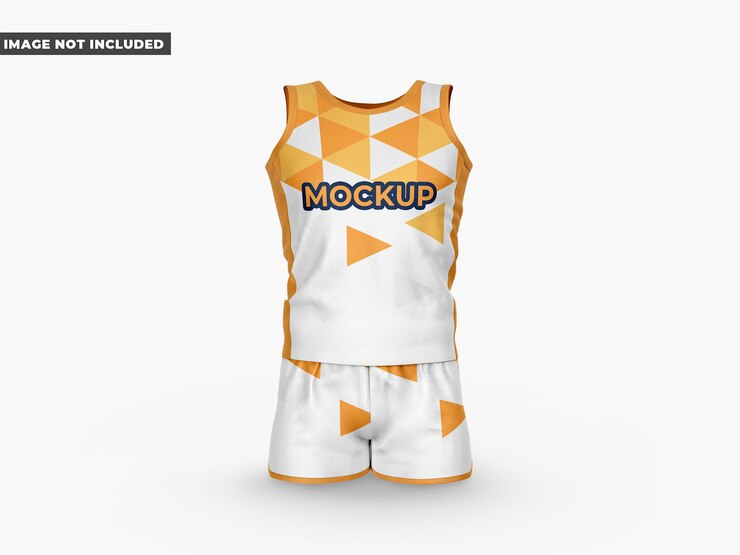 PSD running gear for athletes mockup front view