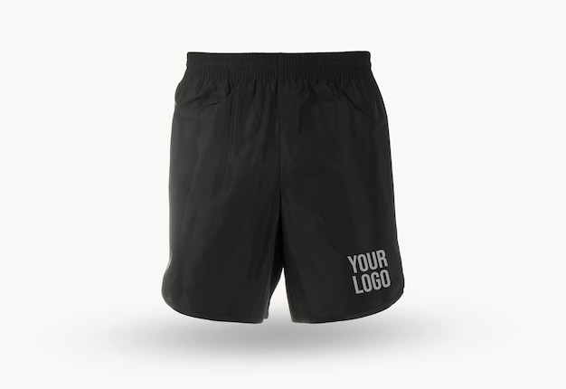 PSD running shorts logo modell