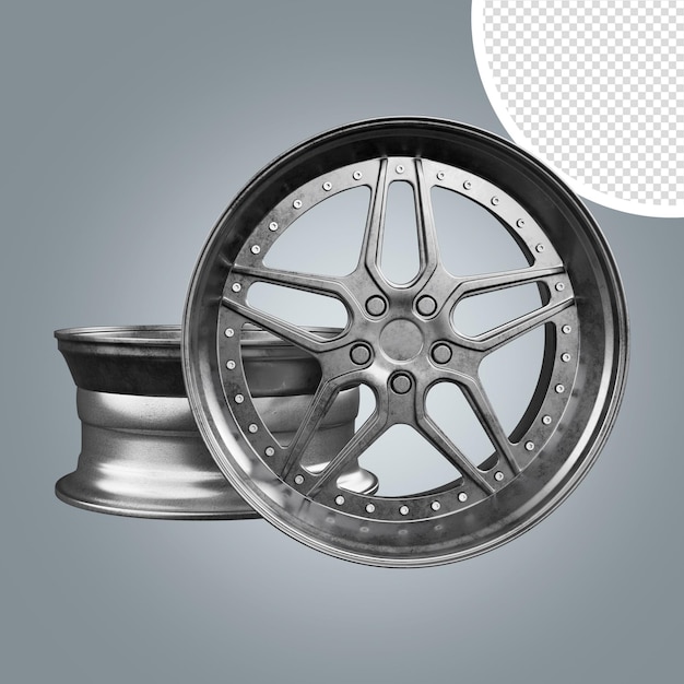 ruota di automobile isolata su sfondo trasparente