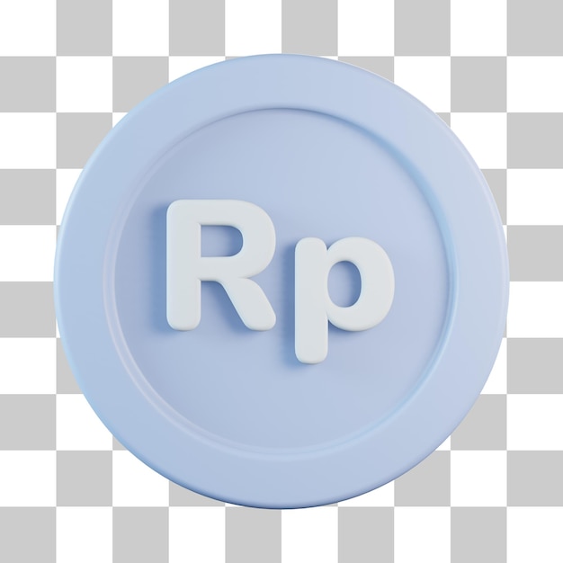 Rupia Moneda 3D Icono