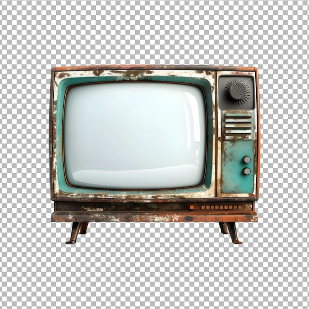 PSD rust_eaten_tv isolado em fundo transparente