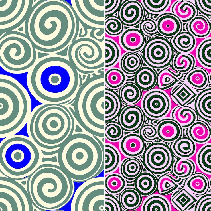 PSD rwandan imigongo patterns with geometric shapes and spirals png traditional abstract designs