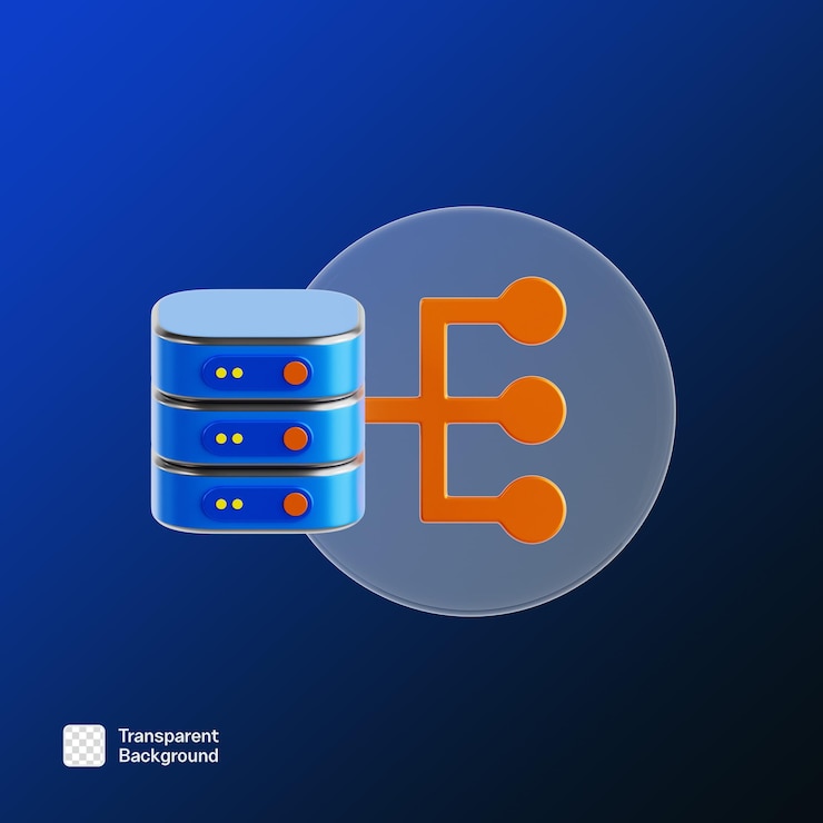 PSD saas 3d icon illustration png template