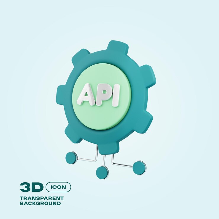 PSD saas system integration 3d icon png template