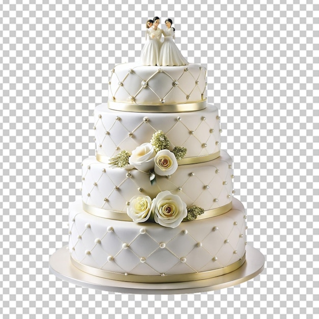 PSD saboroso pastel de fondante de bodas