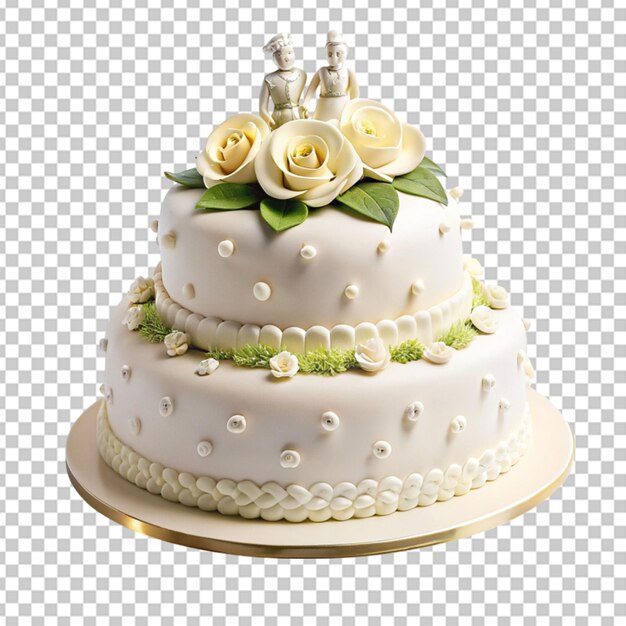 PSD saboroso pastel de fondante de bodas