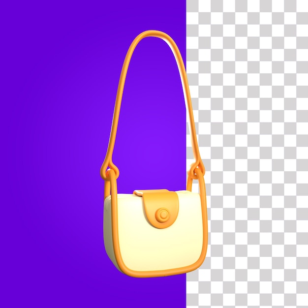 Sac à Bandoulière Pour Femme, Modèle 3d, Illustration 1