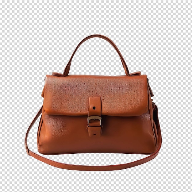 Un Sac En Cuir Brun Avec Une Sangle Qui Dit Brun