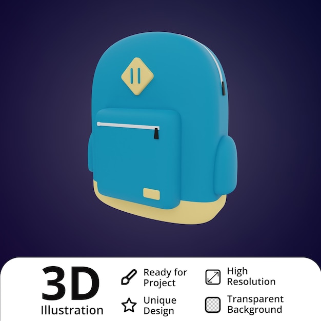 Sac à dos Illustration 3D