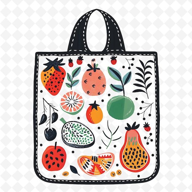 Un Sac Avec Des Fruits Et Des Baies Avec Une Image De Fraises