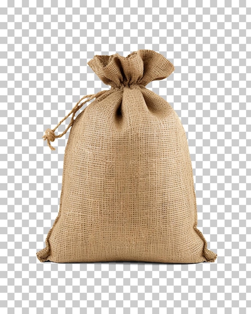 PSD sac de jute isolé sur fond transparent png psd