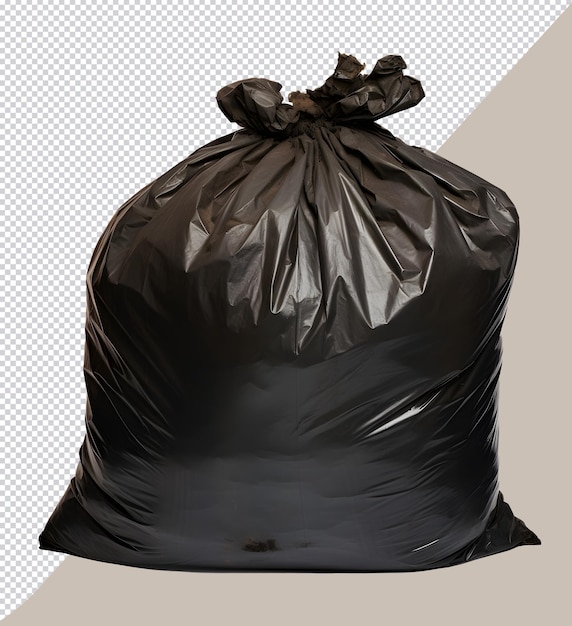 PSD sac à ordures noir png