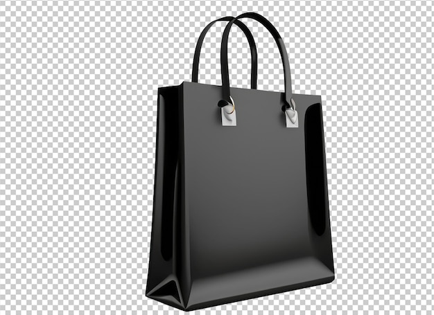 Sac à Provisions Noir 3d