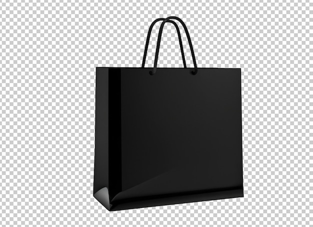 sac à provisions noir 3d