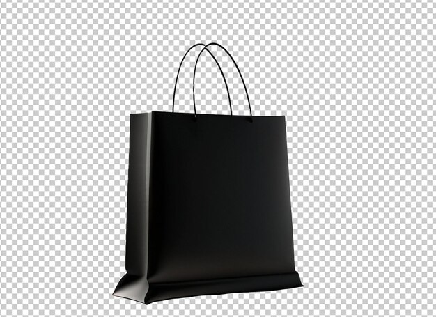 Sac à Provisions Noir 3d