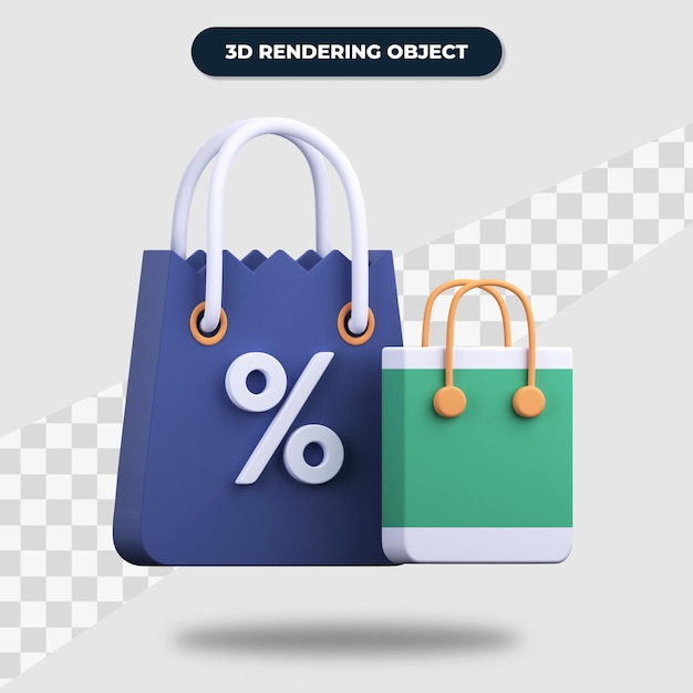 Sac à Provisions De Rendu 3d