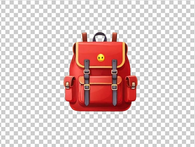 PSD le sac scolaire rouge 3d