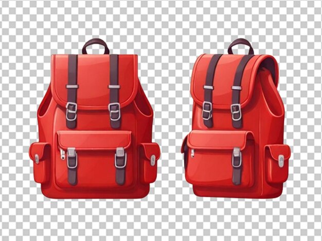 PSD le sac scolaire rouge 3d