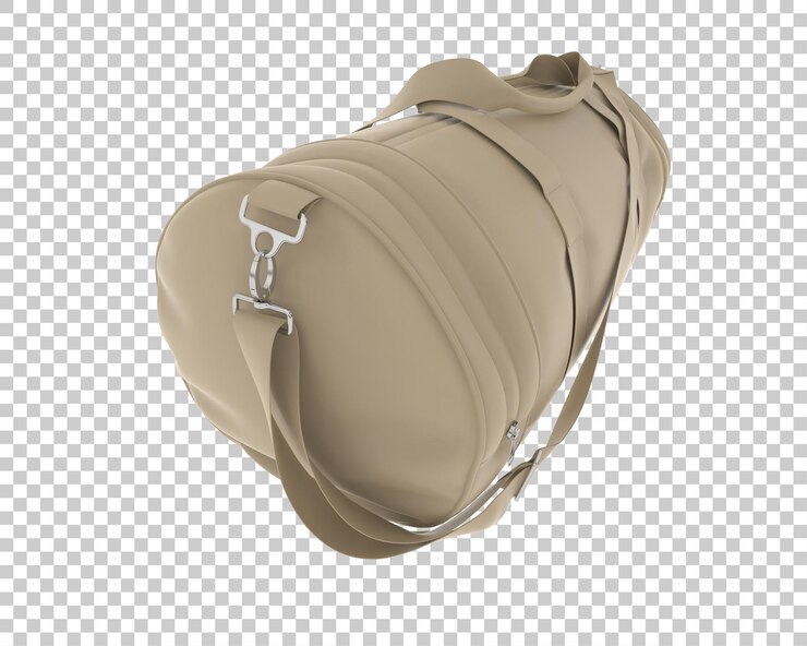 PSD sac de sport isolé sur un fond transparent illustration de rendu 3d