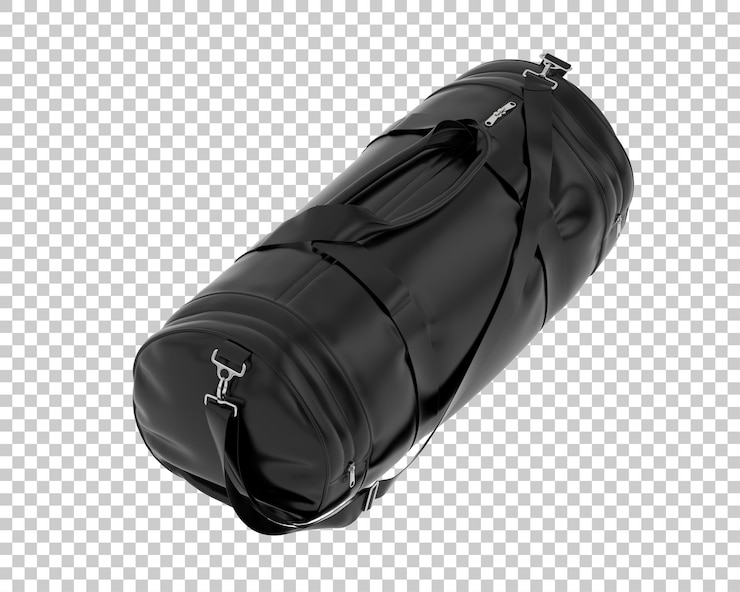 PSD sac de sport isolé sur un fond transparent illustration de rendu 3d