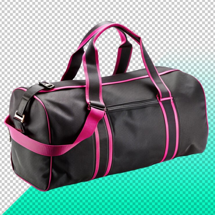 PSD sac de sport en nylon noir à fond transparent