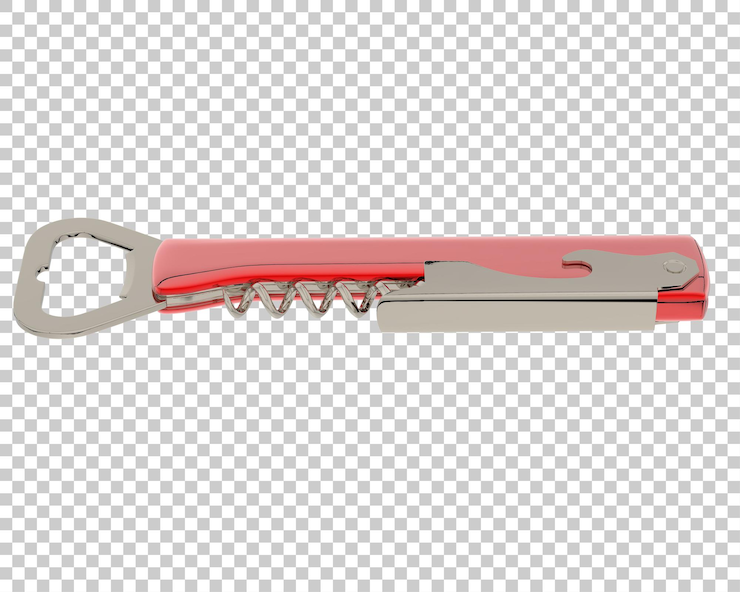 PSD saca-rolhas clássico na ilustração de renderização 3d de fundo transparente