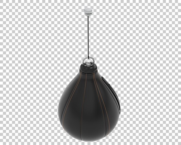 Sacco da boxe su sfondo trasparente 3d rendering illustrazione