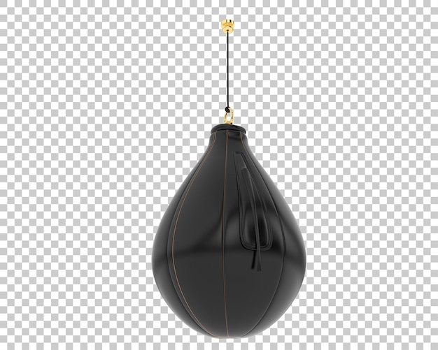 Sacco da boxe su sfondo trasparente 3d rendering illustrazione