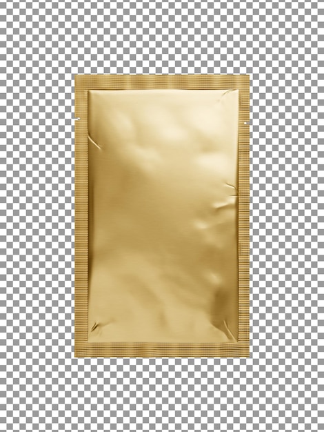 PSD sachet de feuille d'or isolé sur fond transparent