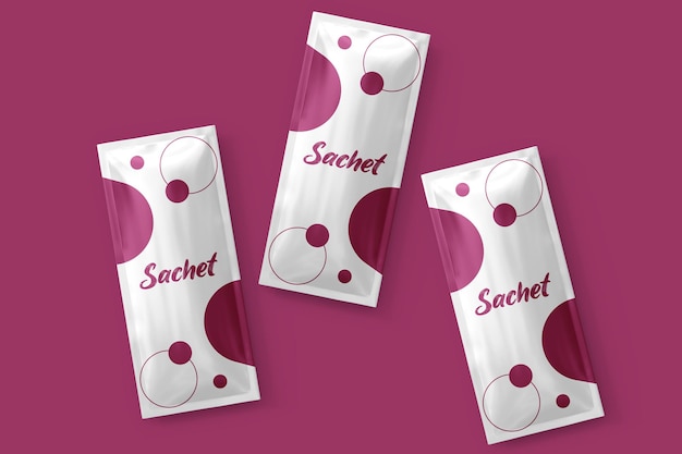 PSD sachet-modell