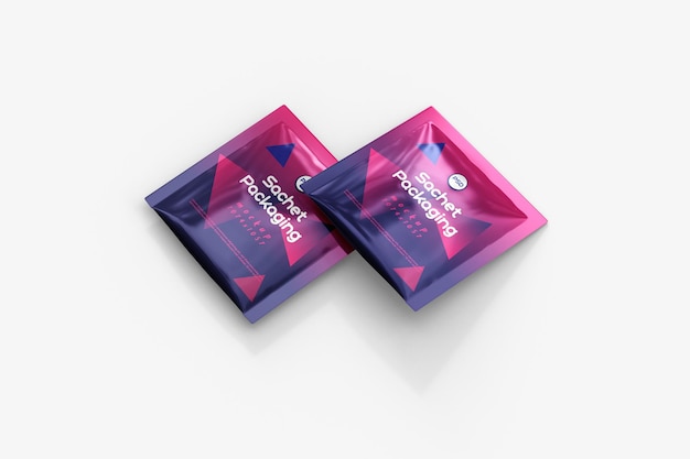 PSD sachet packaging mockup