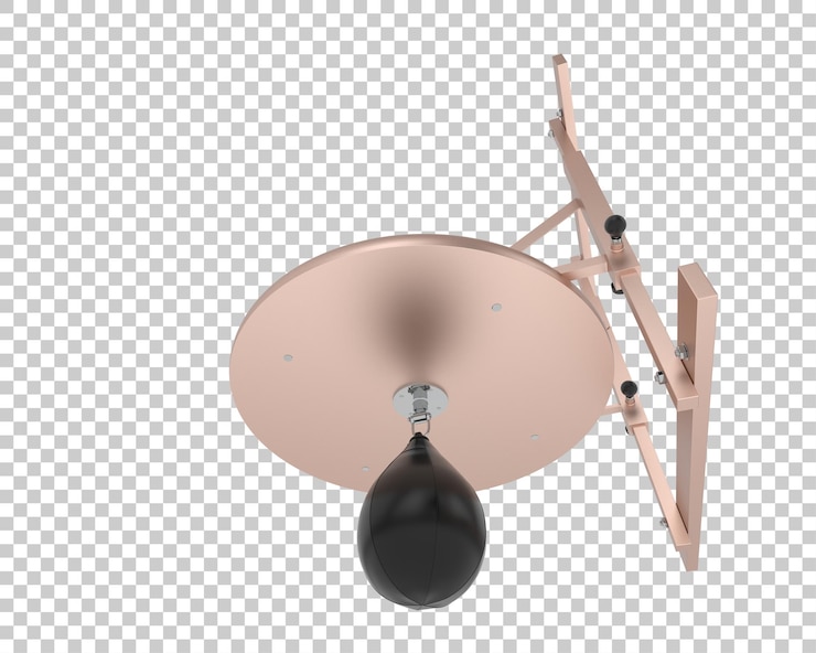 PSD saco de boxeo aislado sobre fondo transparente ilustración de renderizado 3d