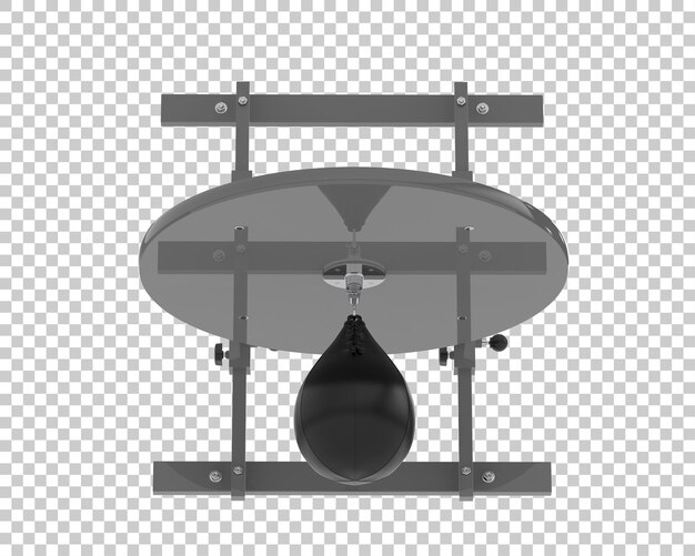 Saco de boxeo aislado sobre fondo transparente ilustración de renderizado 3d