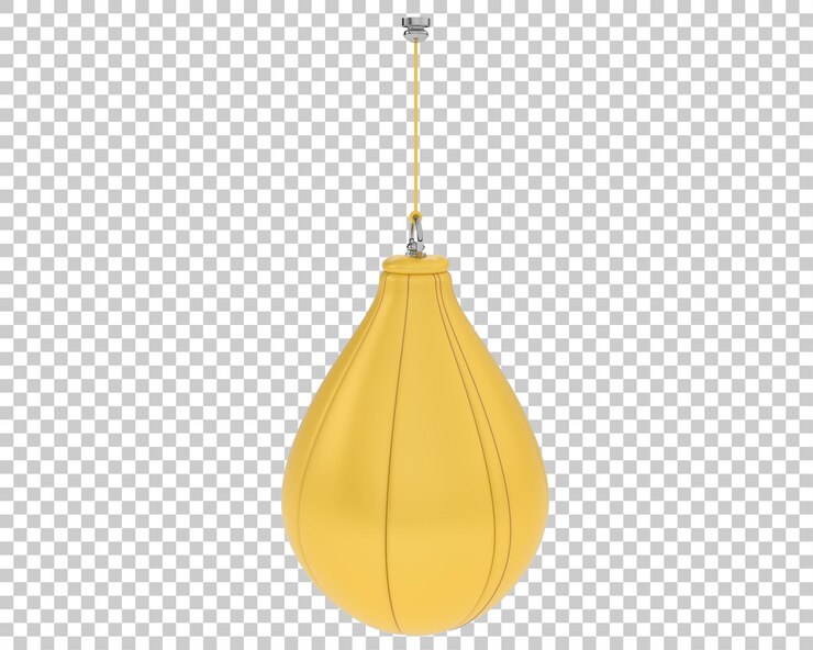 PSD saco de boxeo en la ilustración de renderizado 3d de fondo transparente