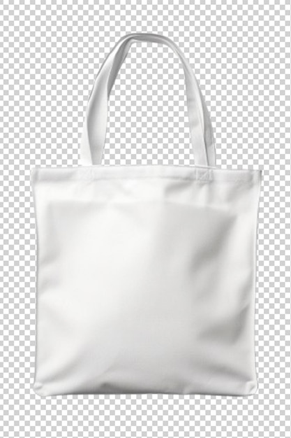 Saco de compras branco isolado em psd em fundo transparente