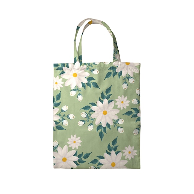 saco de tecido com padrões de flores