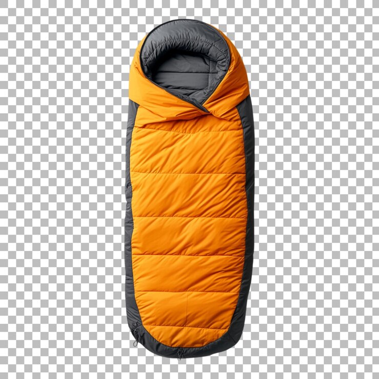 PSD saco de dormir png contra un fondo transparente