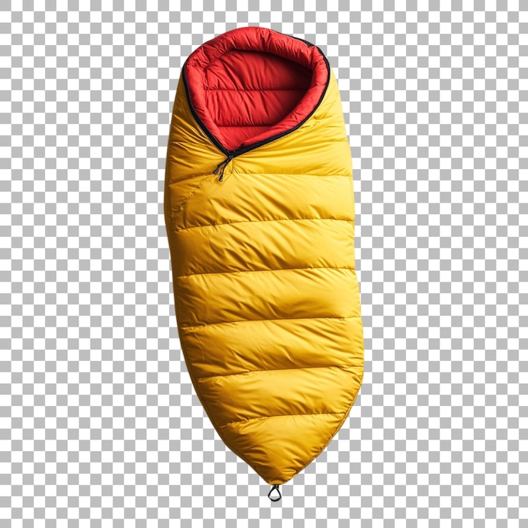 PSD saco de dormir png contra un fondo transparente