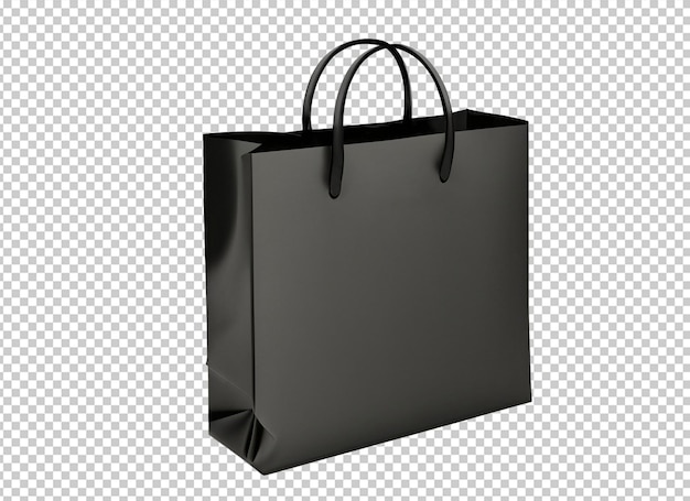 sacola de compras preta 3d