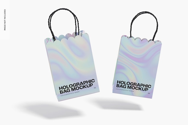 Sacs-cadeaux Holographiques Avec Poignées, Flottants