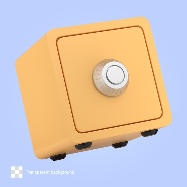 Safe Box 3D-Symbol