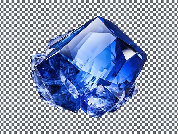 Safir isolado em fundo transparente