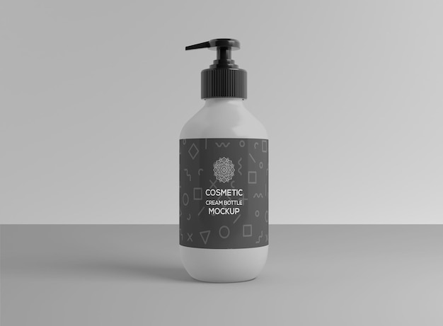 Sahneflasche mockup