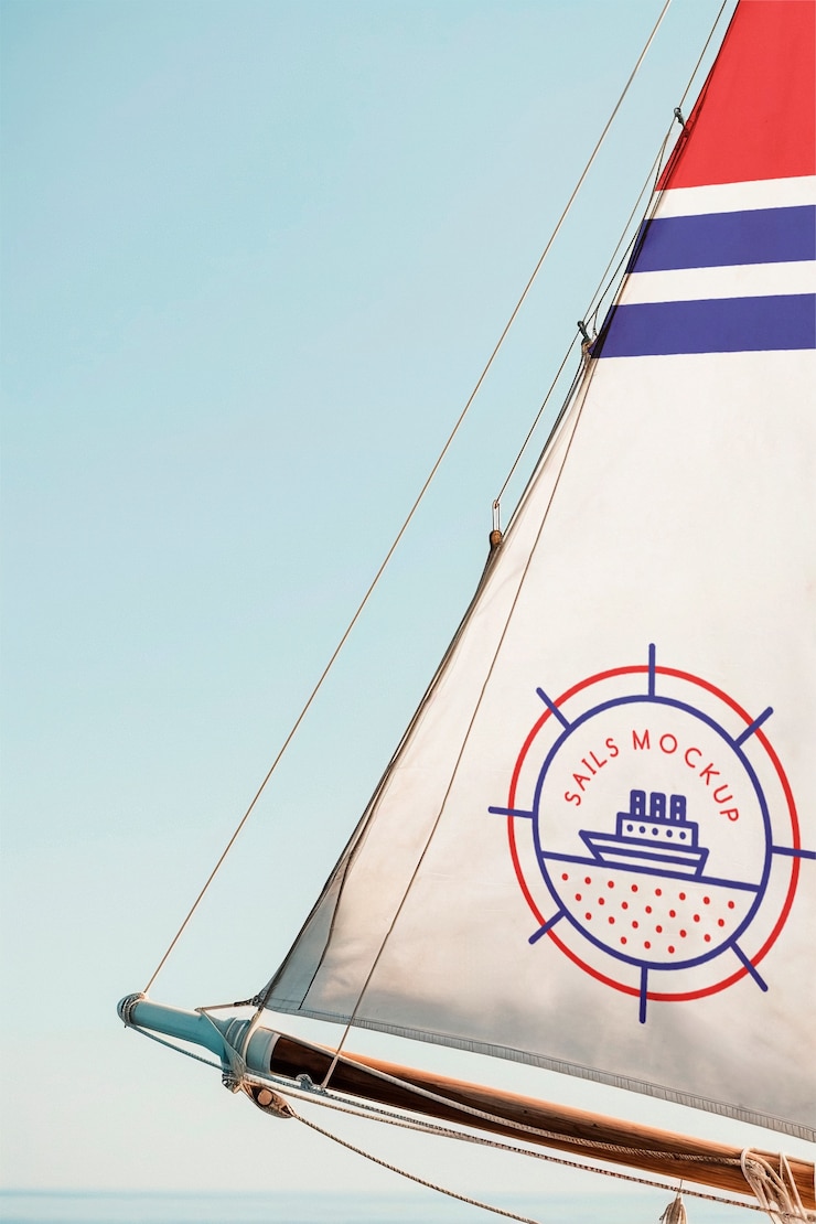 PSD sailing mockup  design