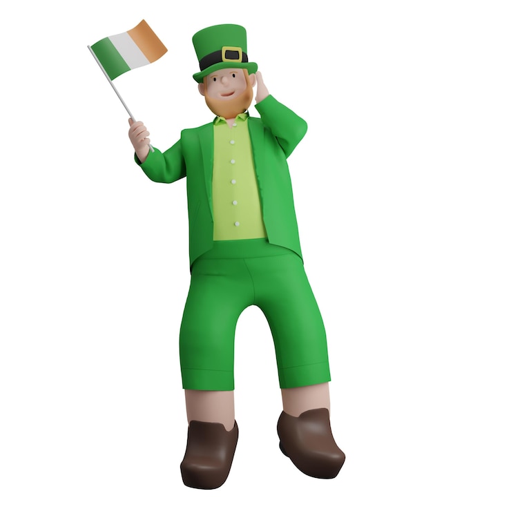 PSD saint patrick bandiera paese nazionale irlanda