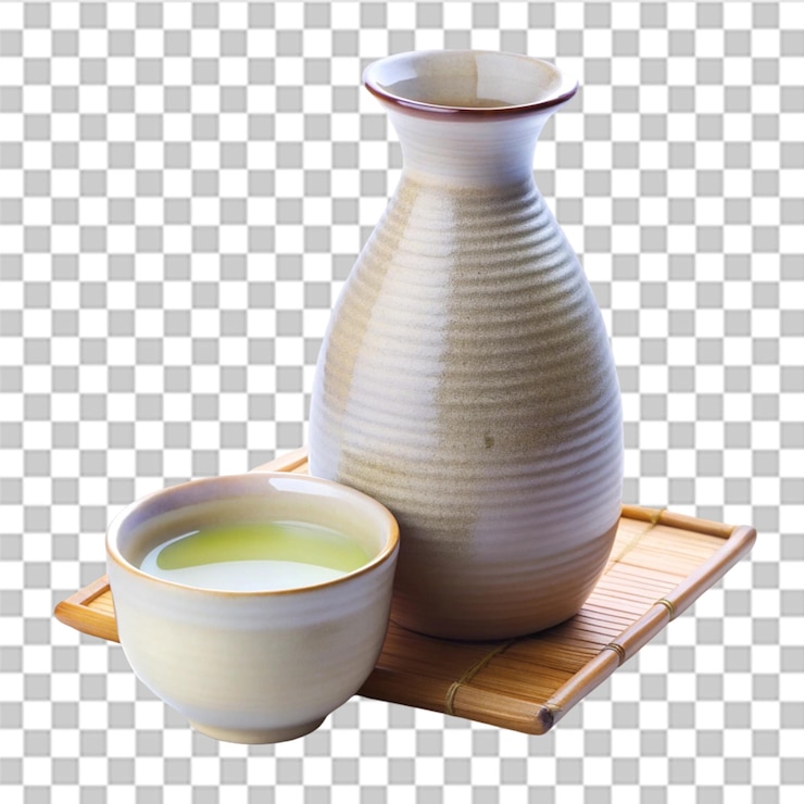 PSD sake aislado sobre un fondo transparente