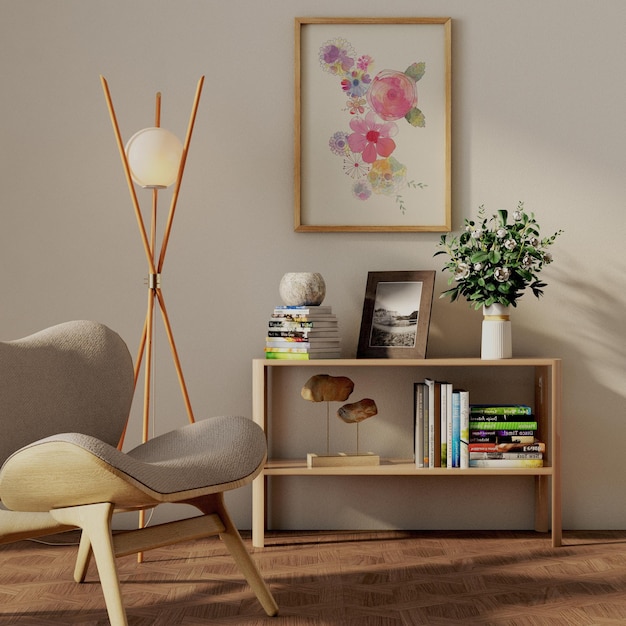 Sala con modello di telaio