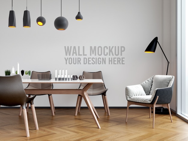 Sala da pranzo Wallpaper Mockup