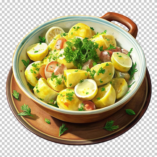 PSD salada de batata com salada de batatas