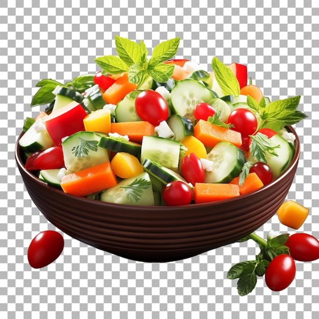 PSD salada de frutas em fundo transparente